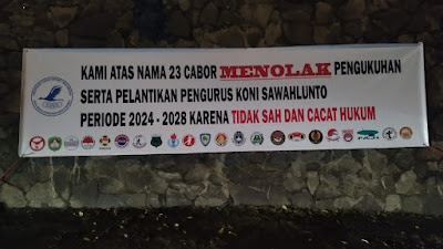 Aksi Penolakan Rencana Pelantikan KONI Kota Sawahlunto, Jhon Reflita: Tidak Sah dan Cacat Hukum!