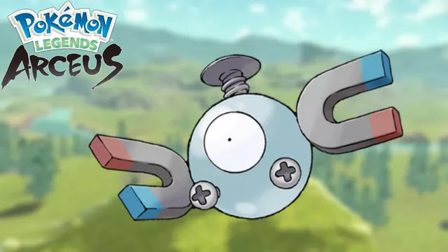 Pokemon Legends Arceus Magnemite, Pokemon Legends Magnemite location, Pokemon Legends Magnemite evolution, how to catch magnemite in Pokemon legends arceus