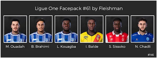 Ligue 1 Facepack #61 For eFootball PES 2021