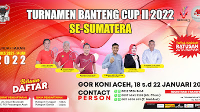 PDIP Selenggarakan Turnamen Badminton Banteng Cup 2022, terbesar di Aceh