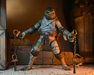 Universal Monsters x Teenage Mutant Ninja Turtles The Mummy Michelangelo Ultimate Action Figure by NECA