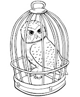 Hedwig coloring page