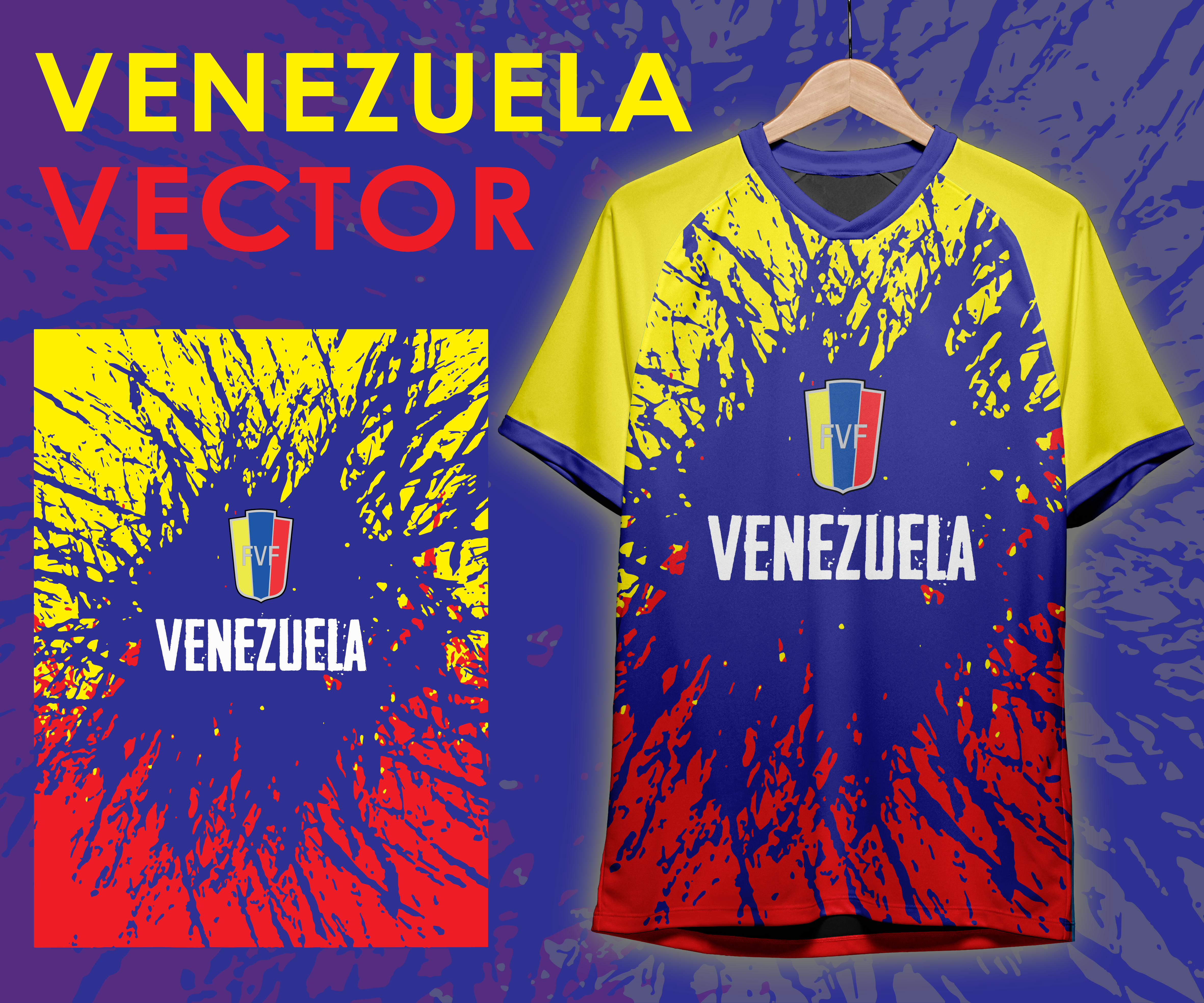 VENEZUELA FVF JERSEY VECTOR FREE DOWNLOAD