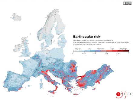 Χάρτης σεισμικού κινδύνου : Βόσπορος και Στενό Μεσσήνης στο κόκκινο - Ακολουθούν Ελλάδα, Τουρκία, Ιταλία, Αλβανία