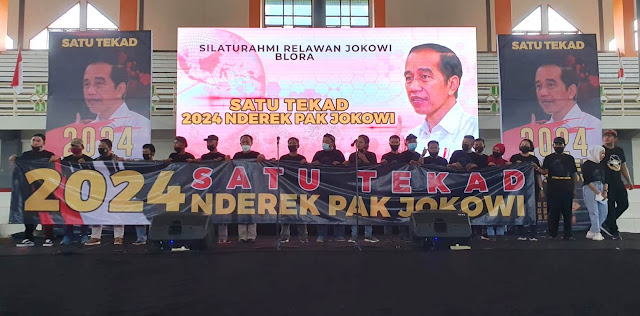 Gelar Silaturahmi di Blora, Relawan Pastikan 2024 Tegak Lurus Kawal Jokowi 