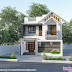 1422 sq-ft mixed roof house with floor plan