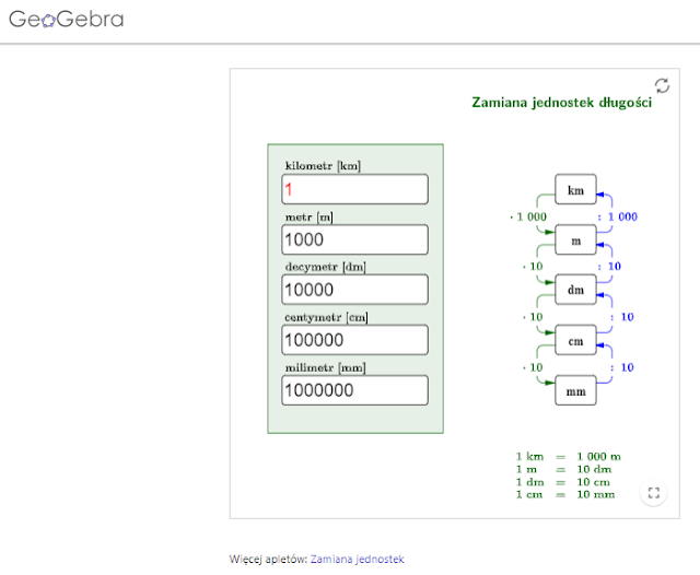 Zamiana jednostek długości i masy - mm, cm, dm , m, km, mg, g, dag, kg, t