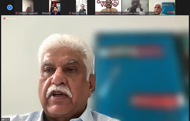 Mr. Rakesh Bharti Mittal, President, Nehru Sidhant Kender Trust and Vice Chairman of Bharti Enterprises addressing virtual function of ‘Sat Paul Mittal National Awards Ceremony’ 2021