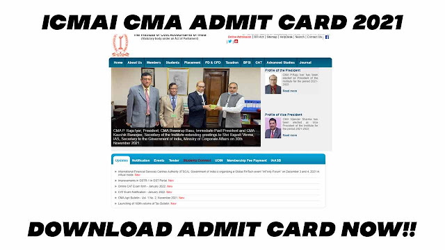 cma admit card download