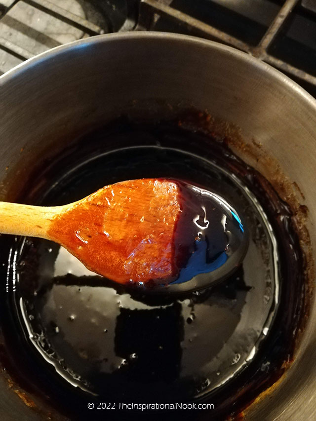 How to make burnt sugar simple syrup