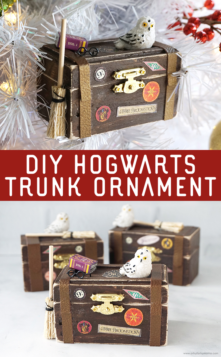 DIY Hogwarts Trunk Ornaments
