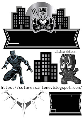 Black Panther cake topper