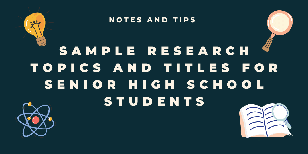science research title for high school students