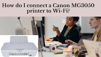 How do I connect a Canon MG3050 printer to Wi-Fi?