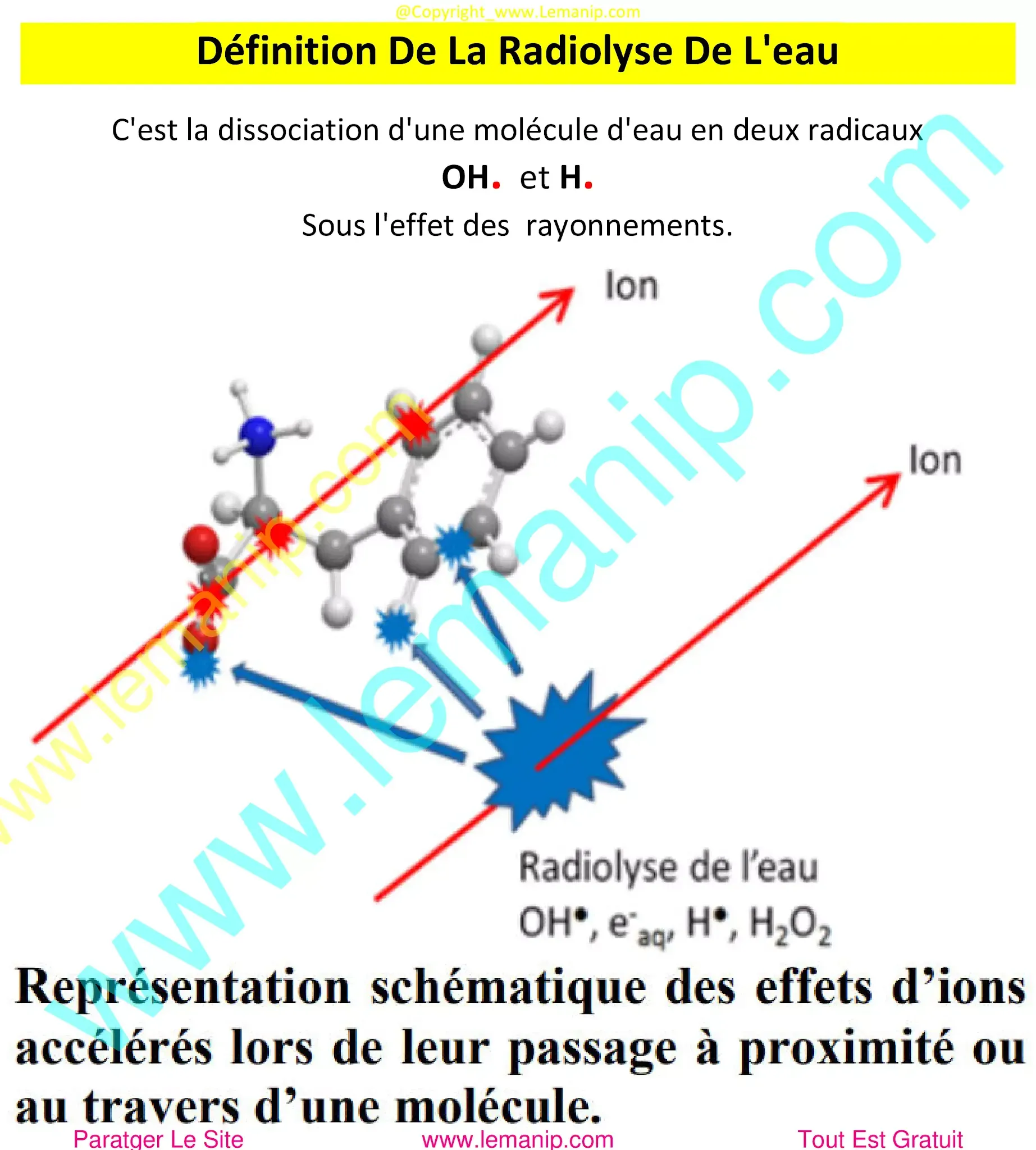 Définition De La Radiolyse De L'eau