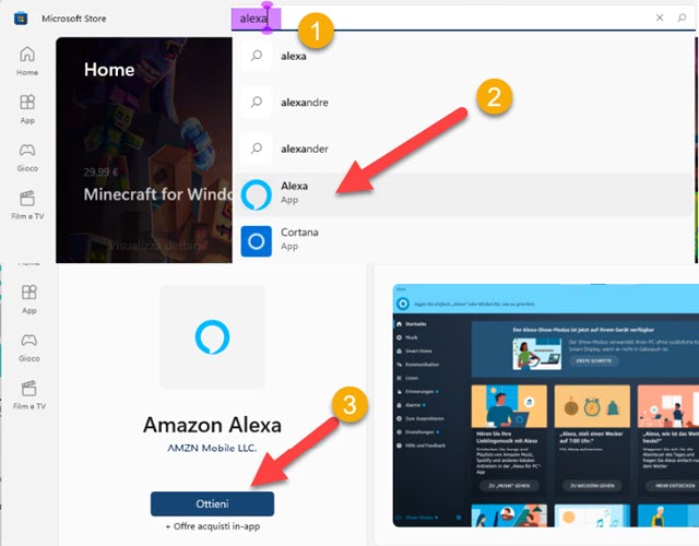 installare alexa amazon in windows