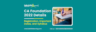 CA Foundation 2022 Syllabus