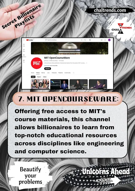 MIT OpenCourseWare YOUTUBE CHANNEL