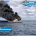 12 personas Fueron rescatadas por la Armada de República Dominicana tras Incendiarse la Embarcación en que Viajaban
