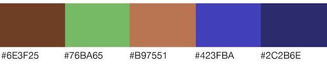 Pumpkin (#B97551) Triad Color Theme