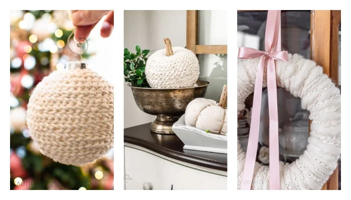 home decor projects made with crochet chain