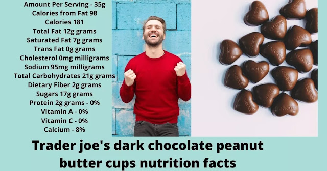 Trader joe's dark chocolate peanut butter cups nutrition