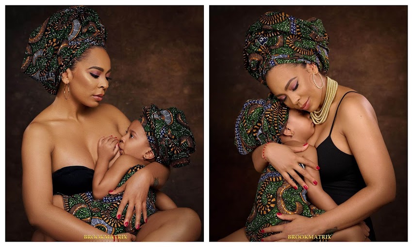 My Baby is still on the Boobie- Tboss says as she shares photo of her br*astfeeding daughter who is 2yrs and 7months