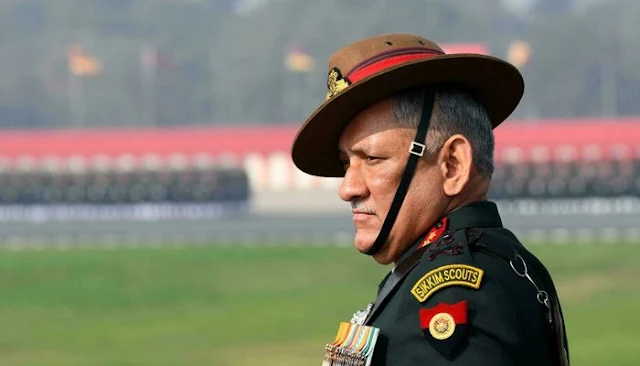 Image Attribute: The file photo of General Bipin Rawat