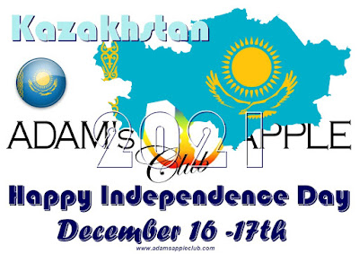 Kazakhstan Happy Independence Day 2021 Adams Apple Club