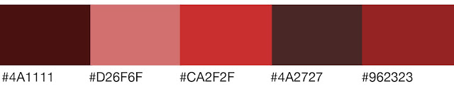 Red (#CA2F2F) Monochromatic Color Theme