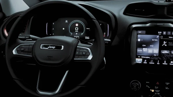 Novo Jeep Renegade 2023 Turbo Flex - interior