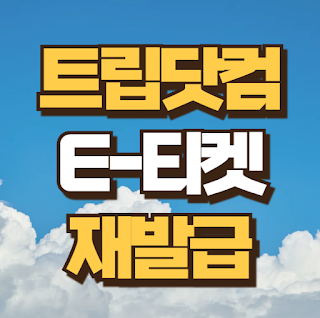 트립닷컴 항공권 e티켓 재발급 재발송 신청 방법 및 조회 확인 총정리