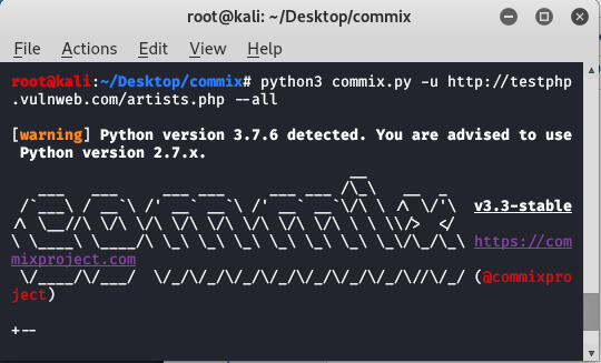 Commix - A Tool for Exploiting and Detecting OS Command Injections