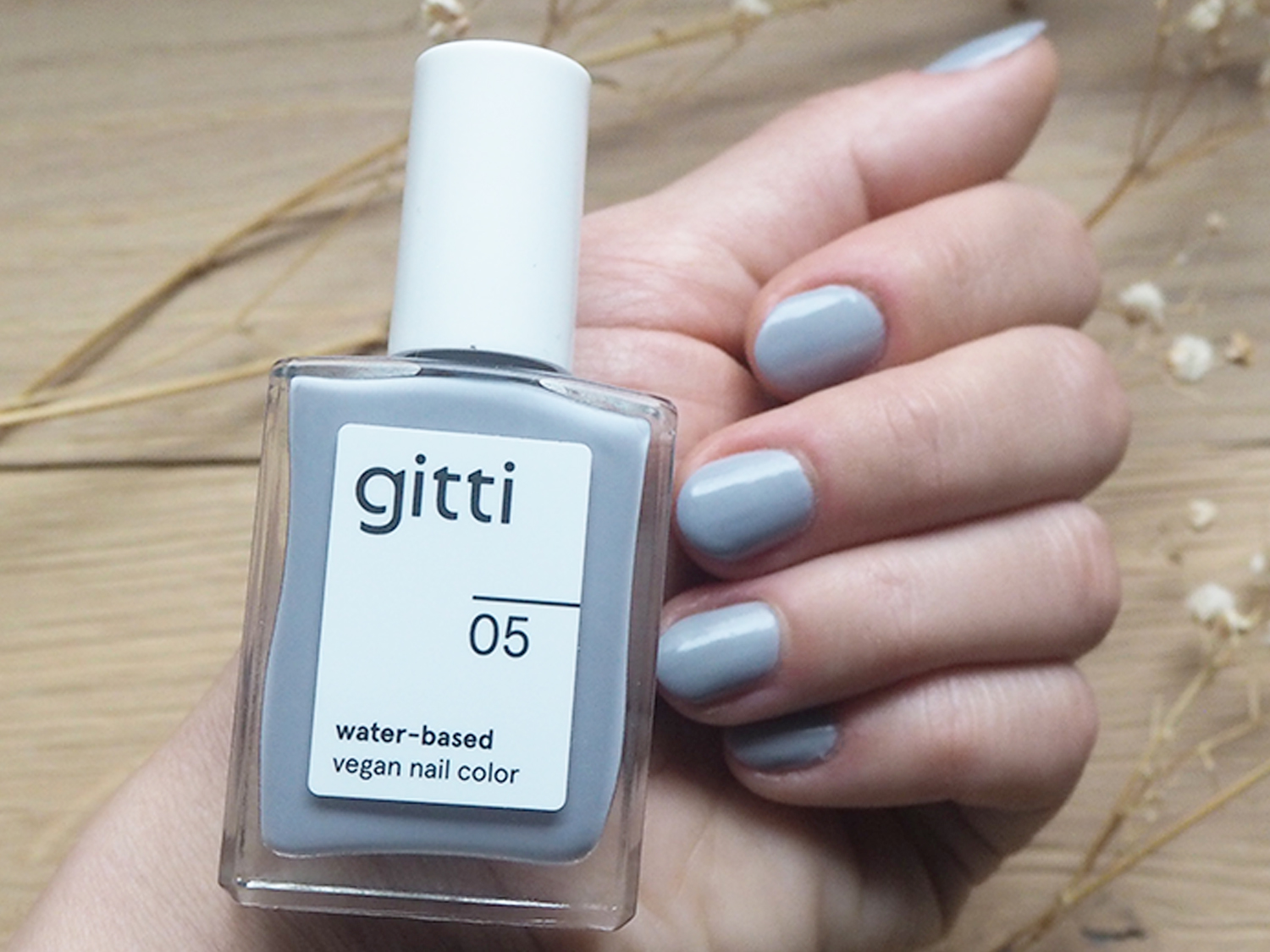 Gitti No. 05 Blaugrau Water-Based Nail Polish