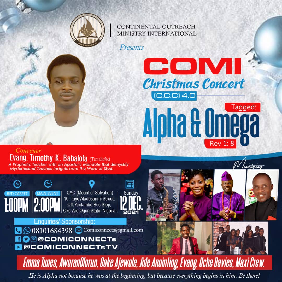 COMI Sets For Annual December Christmas Concert | Alpha and Omega