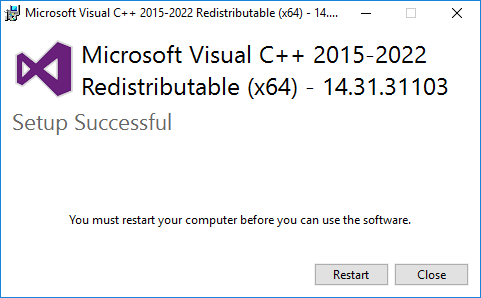 Visual C++ Redistributable Package