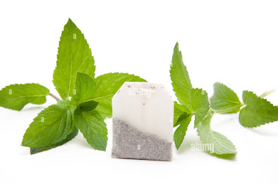 Peppermint tea bag