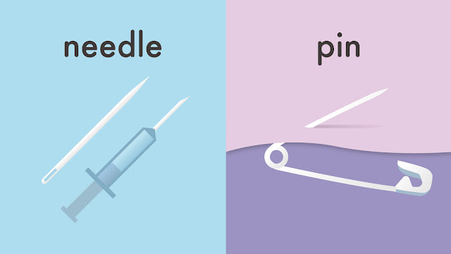 needle と pin の違い