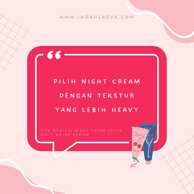 Night Cream untuk Wajah Kering