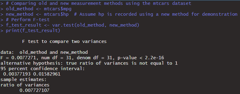 Comparing old and new measurement methods using the mtcars dataset