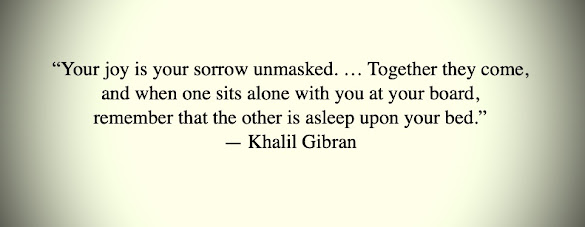 Khalil Gibran quote about pain and pleasure, The Intertwining of Pain and Pleasure by Omar Cherif, One Lucky Soul