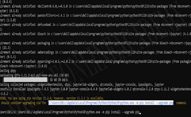 copy installation of jupyter path