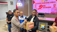 Silaturahmi Polres Soppeng dan Insan Pers, Diwarnai Pembagian Sembako