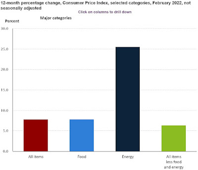 CHART: Consumer Price Index (CPI) 12 Month Percent Change - February 2022 Update