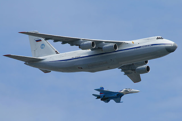 Antonov An-124 Ruslan is one out of the biggest planes in the world.