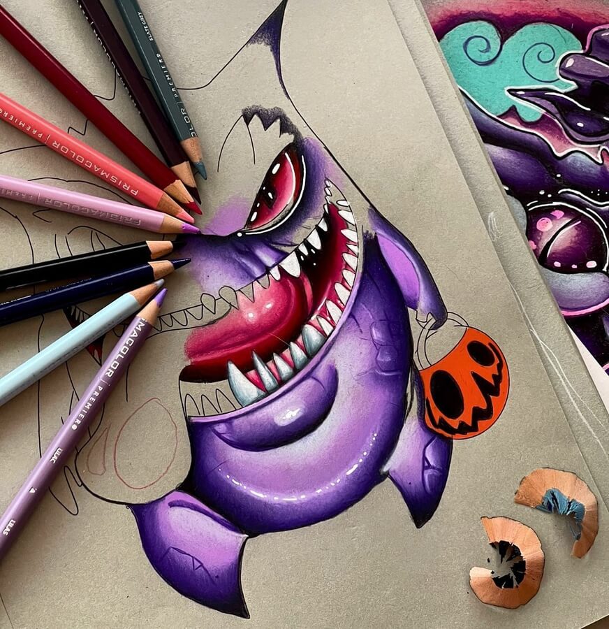 08-Candy-monster-WIP-Cathysuearts-www-designstack-co