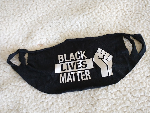 Black Lives Matter COVID mask.