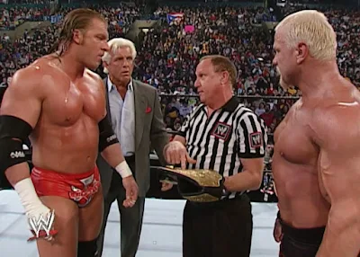 WWE Royal Rumble 2002 Review - Earl Hebner lays down the law for HHH and Scott Steiner