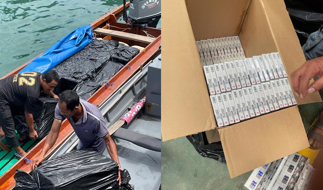 Bea Cukai Batam Amankan 488 Ribu Batang Rokok Ilegal di Perairan Barelang