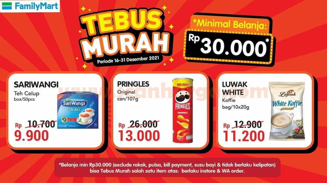 Family Mart Promo Tebus Murah Periode 16 - 31 Desember 2021